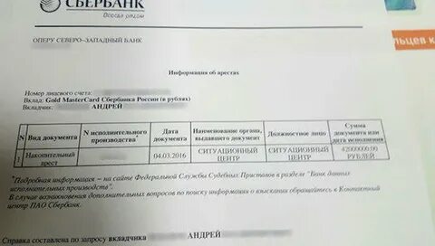 Приставы зарплатный счет