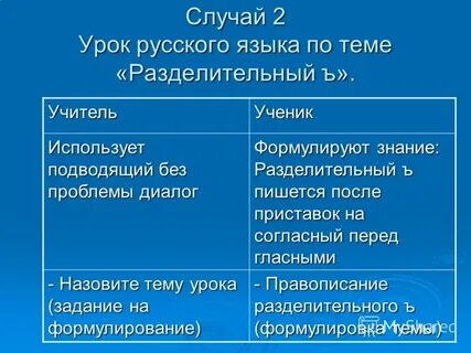 Урок случай