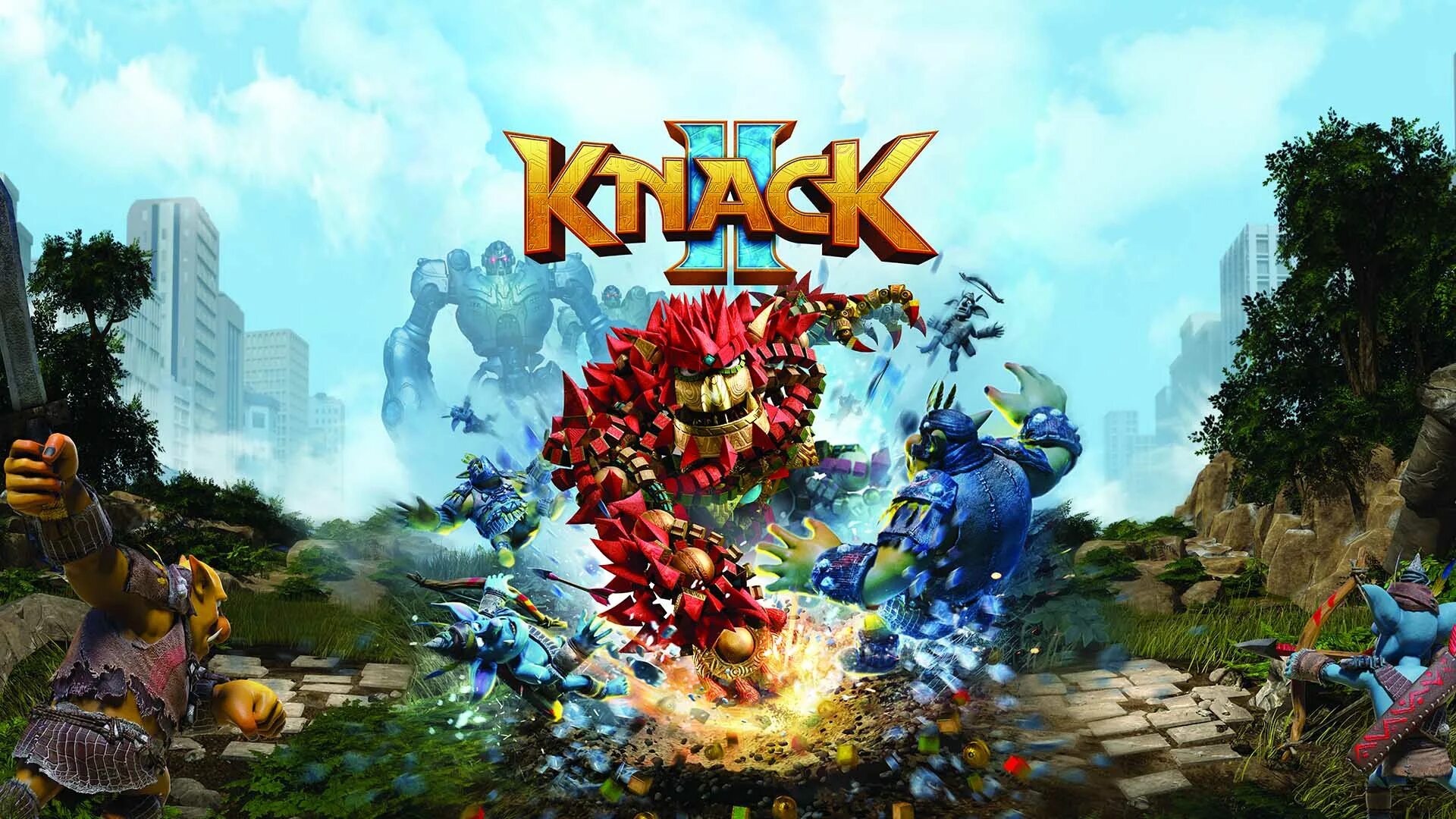 Игры на двоих пс 4. Игра Knack на ps4. Игра Knack 2 [ps4]. Knack 2 персонажи. Knack ps4 обложка.