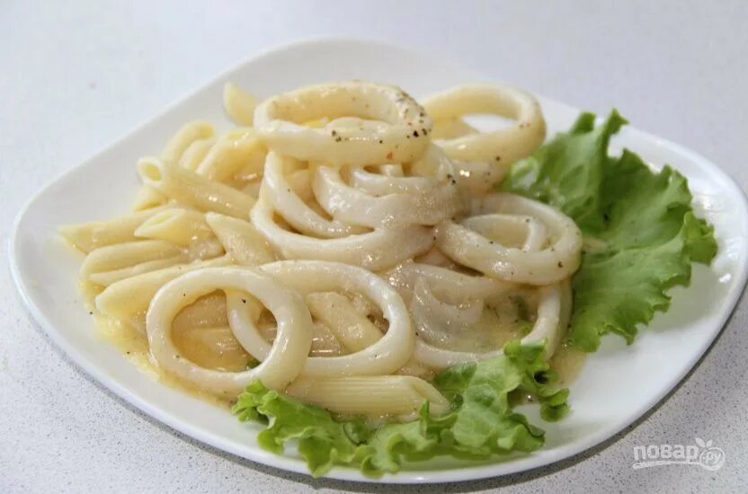 Рецепт кальмара с сыром