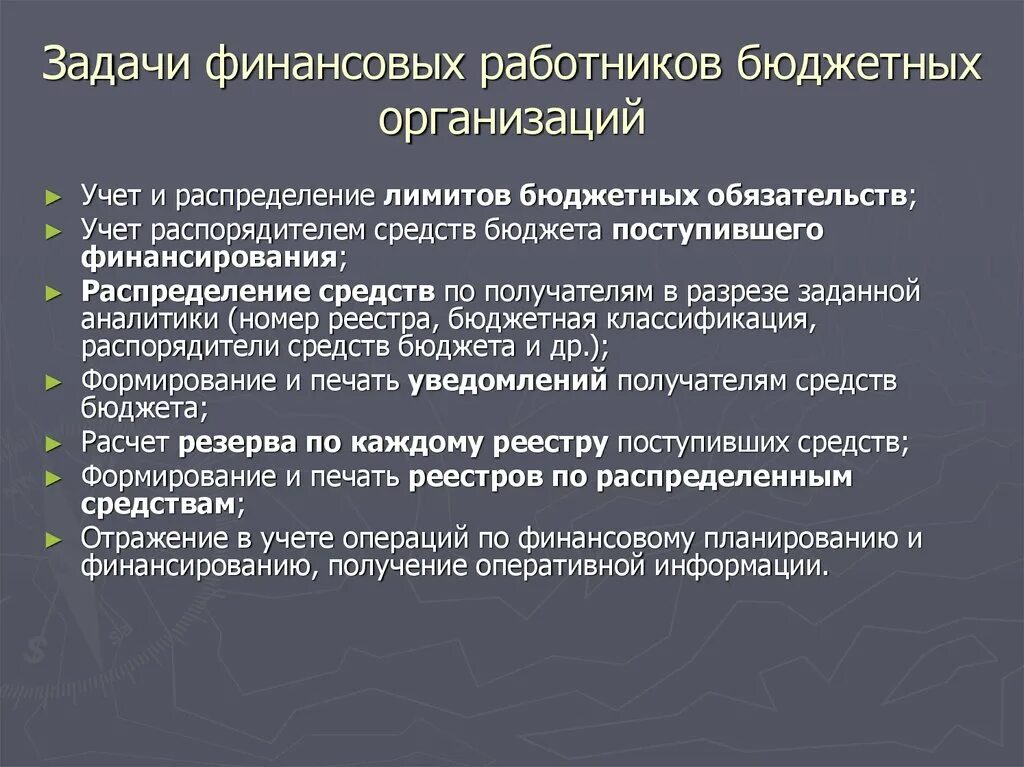 Экономика бюджетных организаций