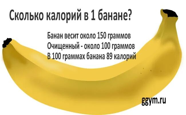 Банан калорийность на 1шт. Энергетическая ценность банана. Сколько калорий в банане в 1 штуке. Банан калорийность на 100 грамм.