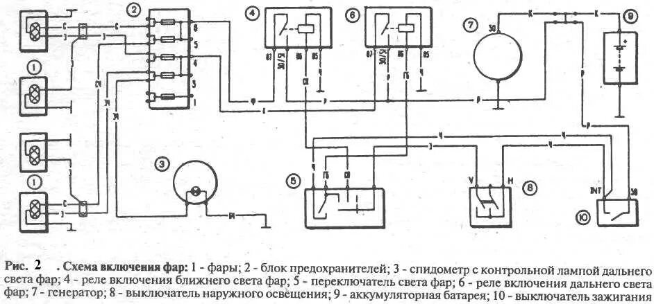 Схема включения освещения ВАЗ-2106. ВАЗ 2106 Дальний свет схема. Схема электропроводки ВАЗ 2106. Схема подключения ближнего света фар ВАЗ 2106.