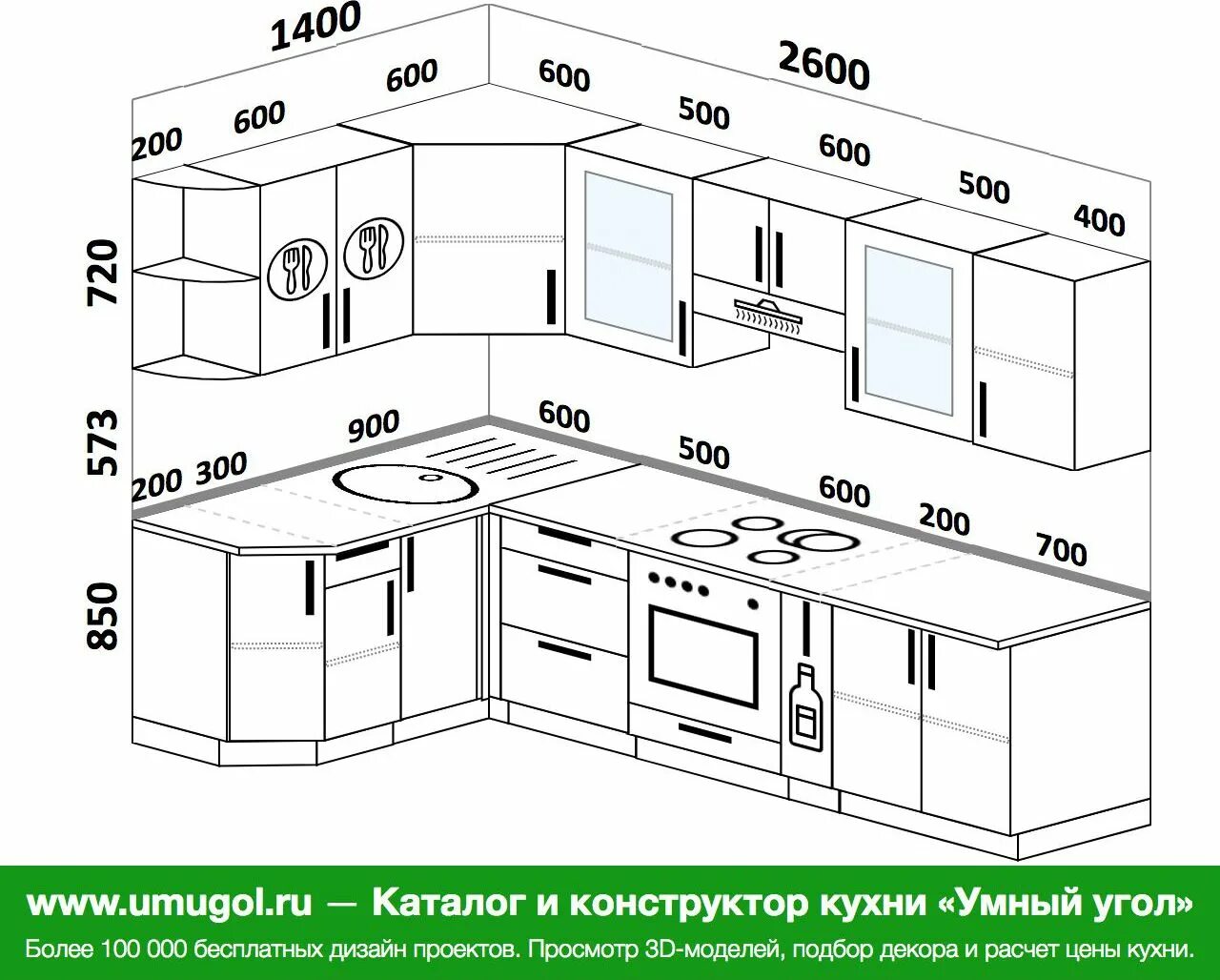 Планировка угловой кухни. Кухонный гарнитур 2700. Кухня 150 на 200 угловая. Кухня 1400 мм на 2700.