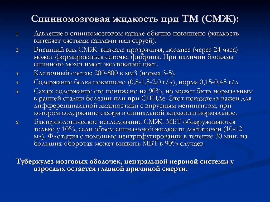 Туберкулез мозговых оболочек