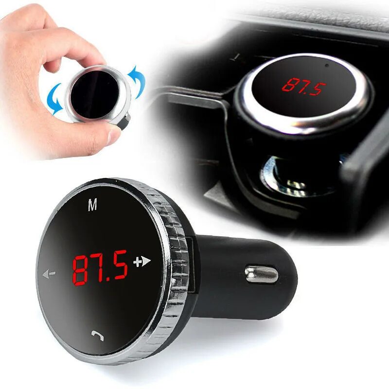 Как подключить блютуз модулятор Nulaxy FM передатчик Bluetooth FM модулятор громкой связи Bluetooth гарнитура дл