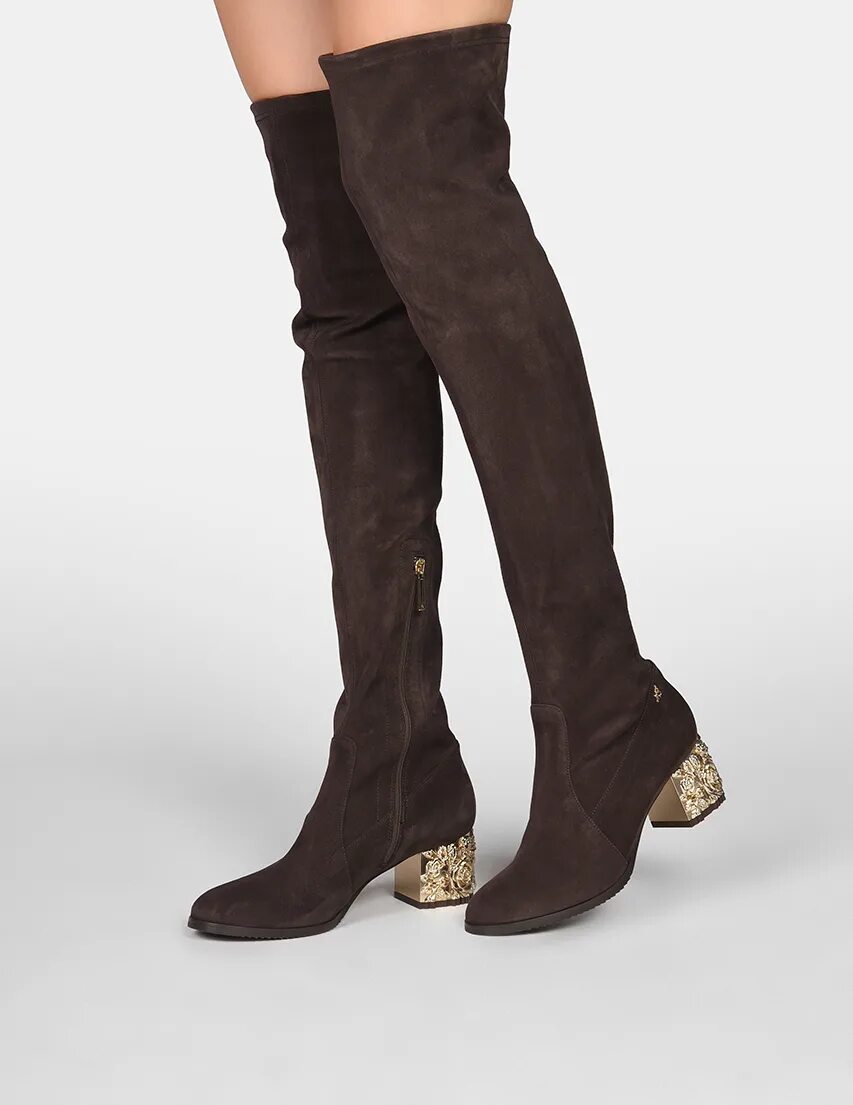 Ботфорты женские. Коричневые ботфорты. Коричневые ботфорты. Сапоги чулки коричневые замшевые. Ботфорты calipso 315-11-fx-01-vbm.