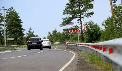 Красный участок дороги
