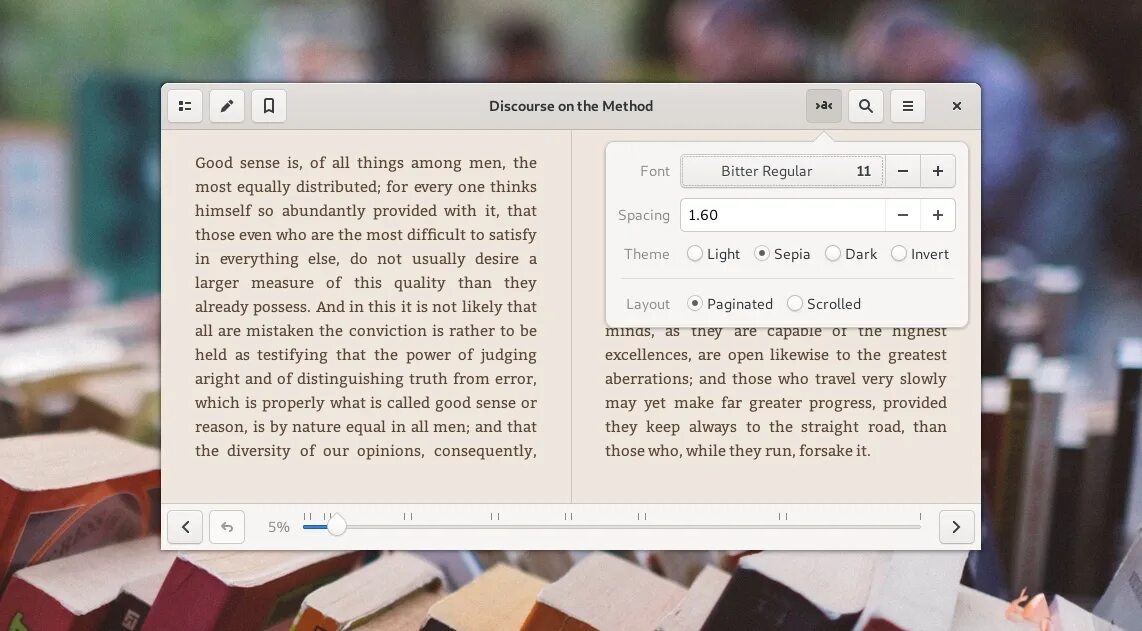 Read linux. Foliate linux. foliate. шрифт method. epub reader linux.