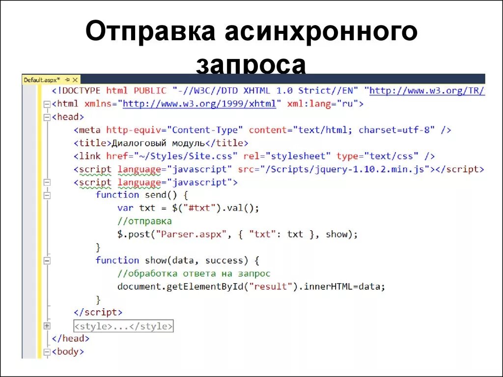 Функция send