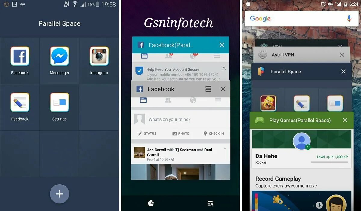 Параллель Спейс. Parallel приложение. Parallel Space－Multi accounts. VPN Инстаграм. Впн для инстаграма телефон андроид