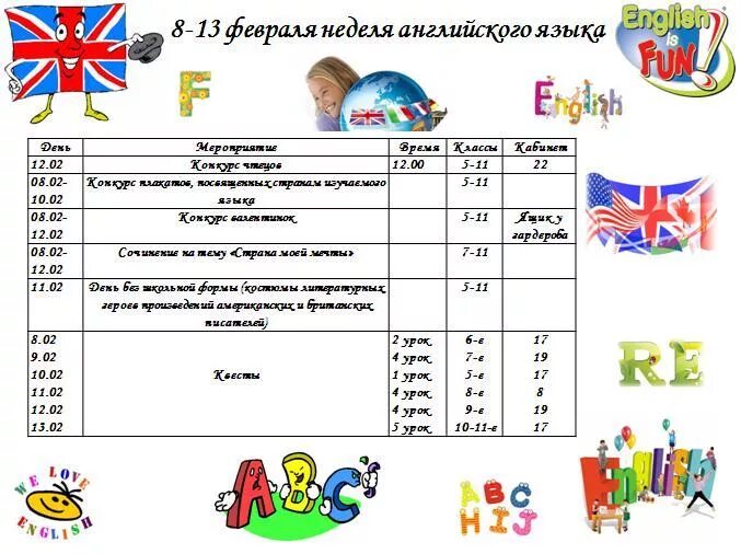 План недели англ яз в школе. Неделя английского языка. Предметная неделя иностранного языка в школе. Предметных недель иностранных языков в школе.