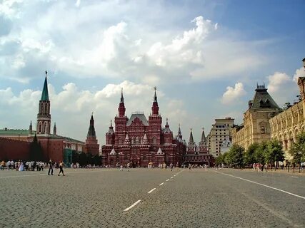 Red square in the centre