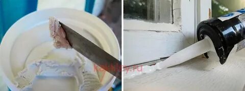Как правильно замазывать окна