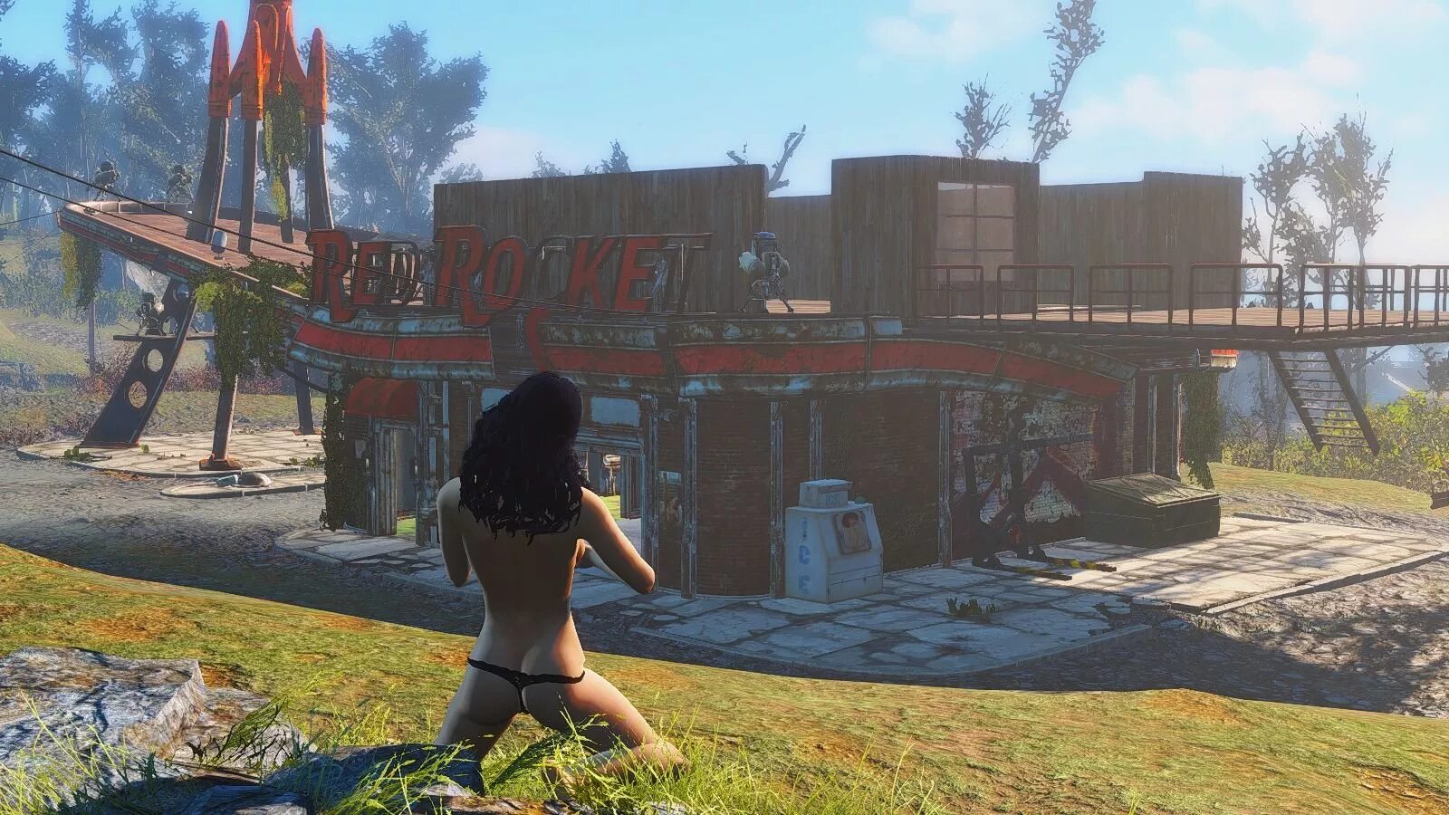 Fallout 4 ракеты. Фоллаут 4 поселение красная ракета. fallout 4 застройка красной ракеты. фоллаут 4 бункер красная ракета. fallout 4 сборка 2.0.