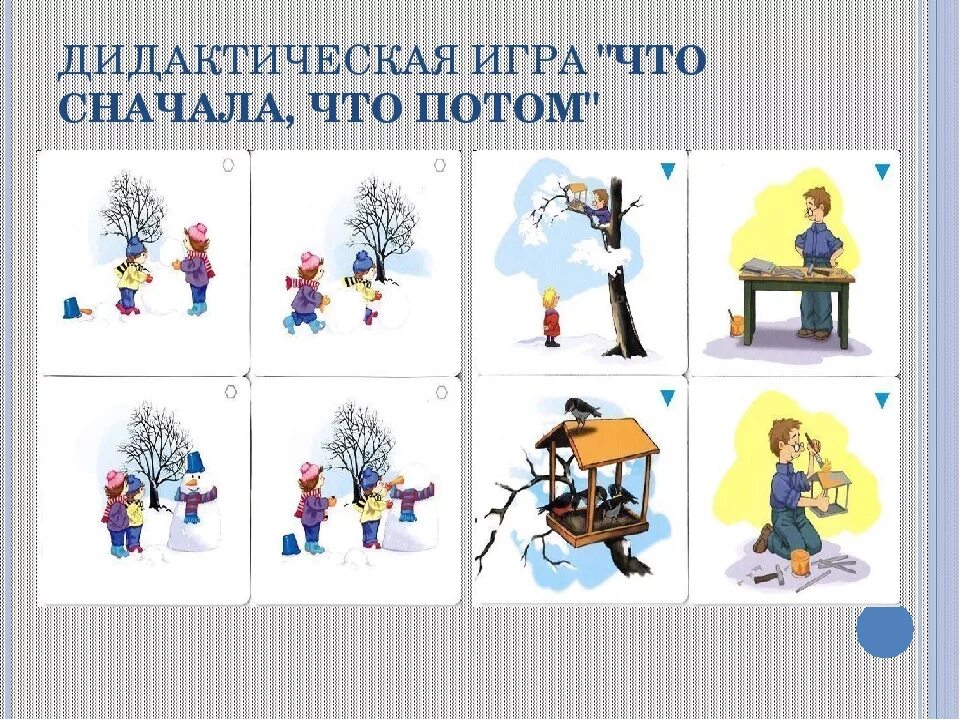 Схема сначала потом. Дидактическая игра что сначала что потом. дидактическая игра &quot;что за чем следует&quot;. что значит дидактическая игра. дидактическая игра «что было вначале и стало».