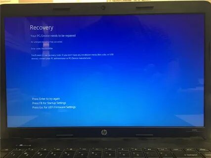 Recovery your device need to