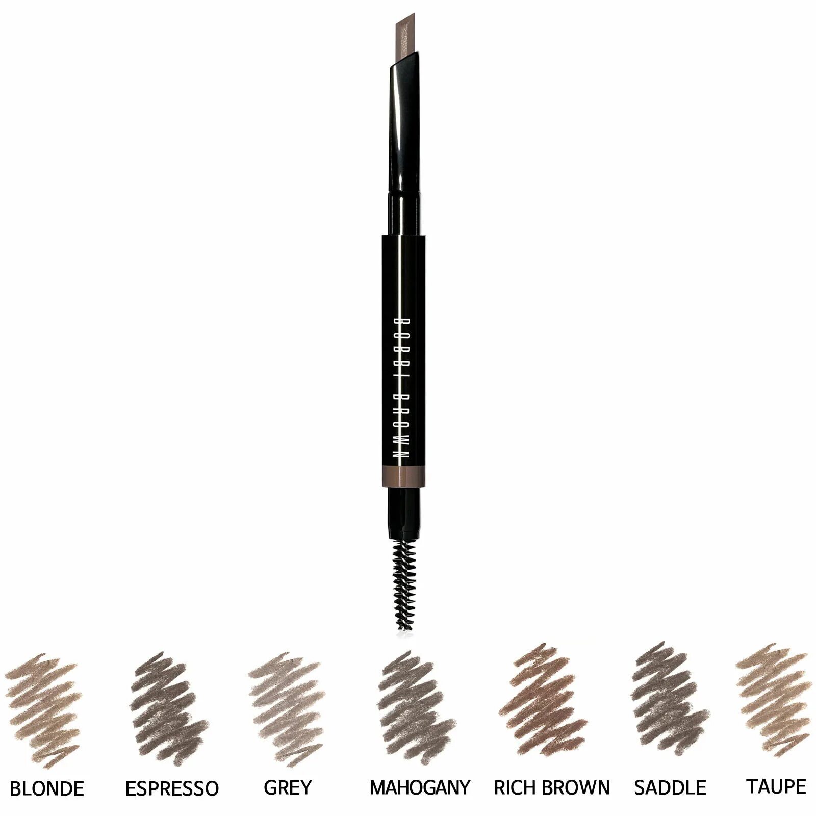 Браун для бровей. Bobbi Brown карандаш для бровей Espresso. Bobbi Brown long-Wear Brow Pencil. Bobbi Brown карандаш для бровей свотчи. Bobbi Brown Micro Brow Pencil свотчи.