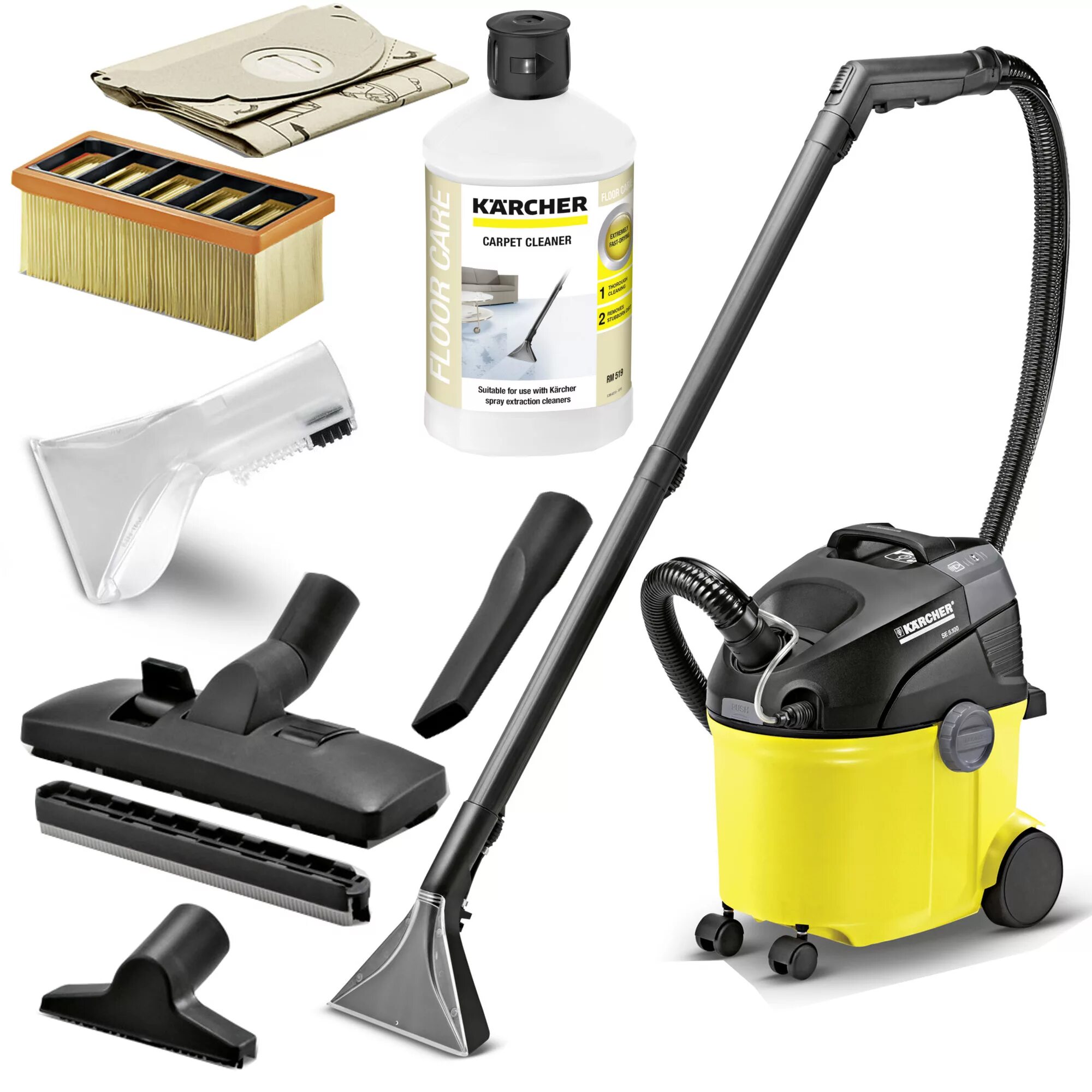 Моющий пылесос для дома купить москва. Пылесос Karcher se 5.100. Моющий пылесос Керхер se 5.100. Моющий пылесос Керхер 5.100. Пылесос моющий Karcher se5.100.