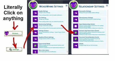 Wickedwhims v181d русификатор