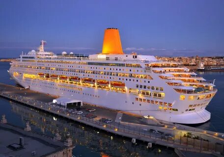 2048x1439 px, boats, cruise, lights, liner, marinas, night, oriana, ships.