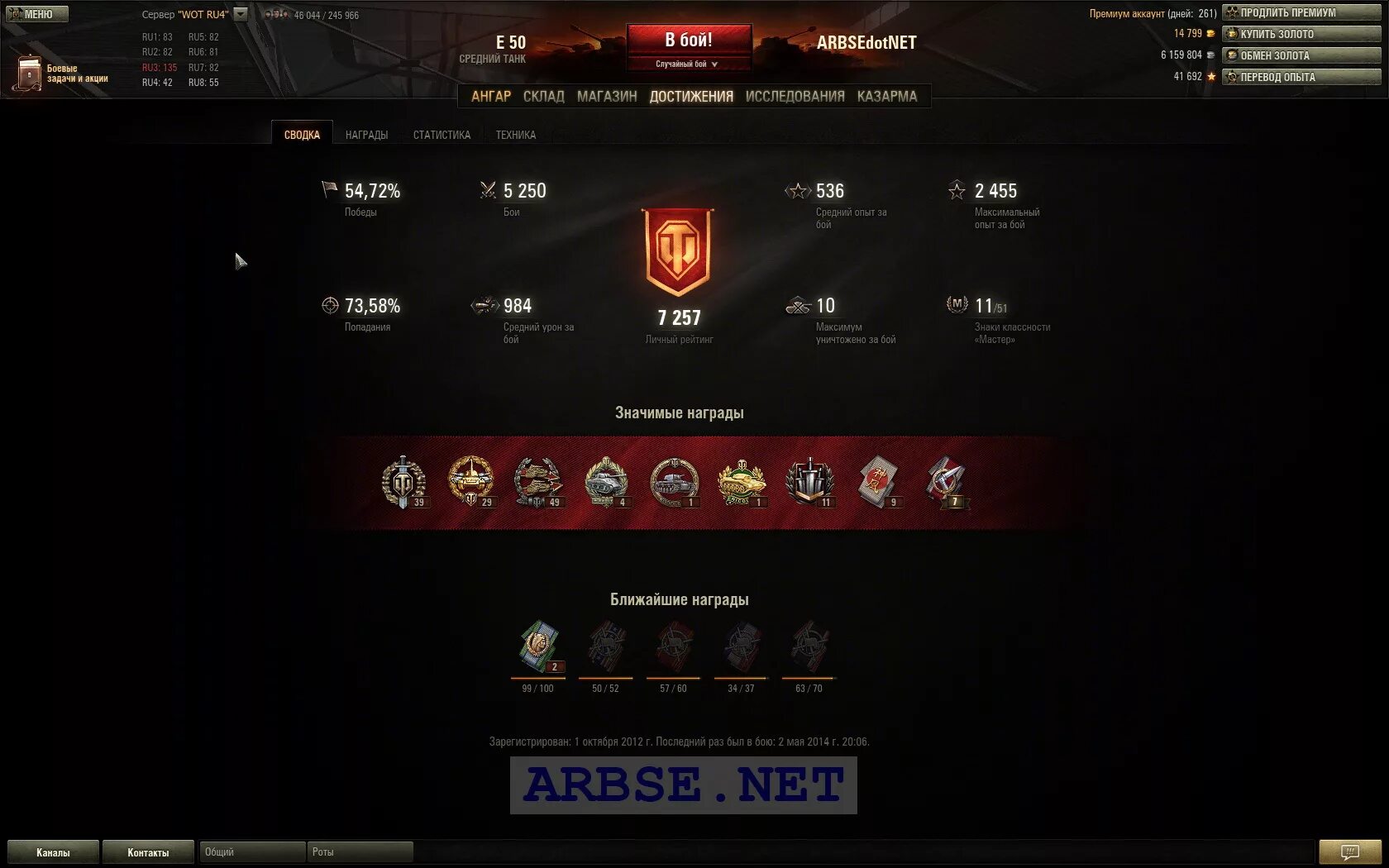 Стата wot