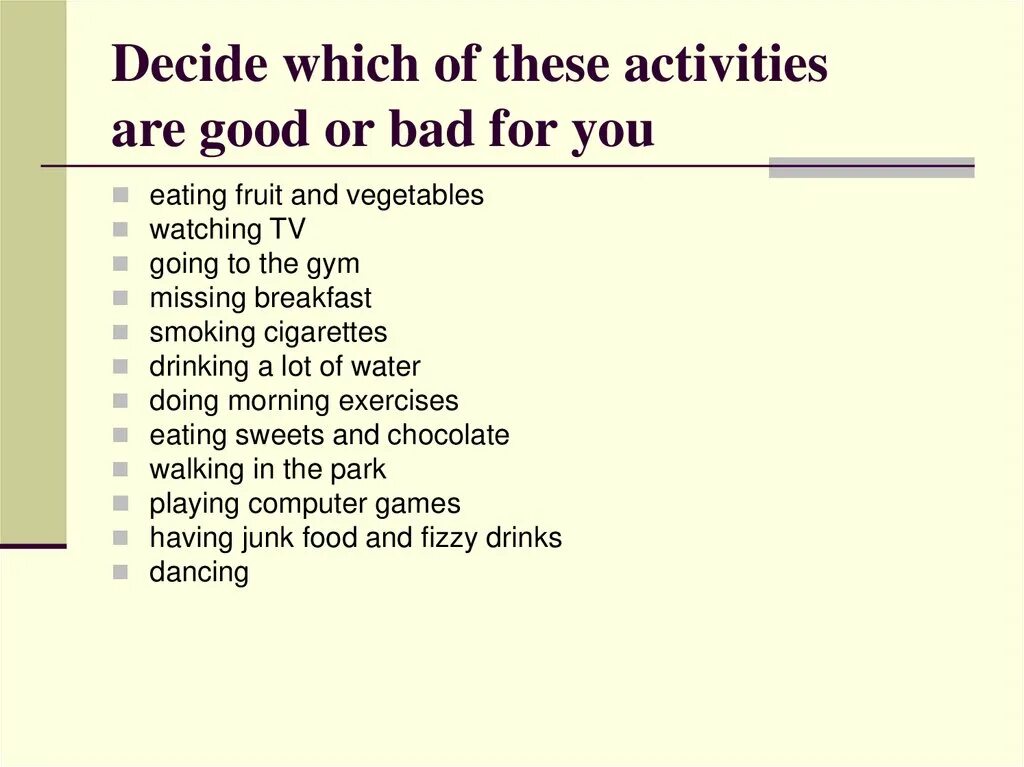 Healthy body healthy Mind. A healthy Mind in a healthy body открытый урок по английскому языку. Healthy body and Mind слова. Decide in pairs