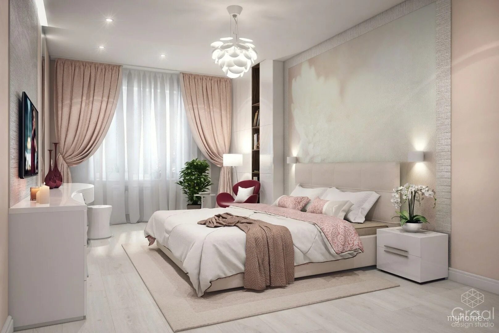Частный красивый нежный. Спальня в пастельных тонах. Спальня в розово бежевых тонах. Спальня в современном стиле. Спальня в пудровых тонах.