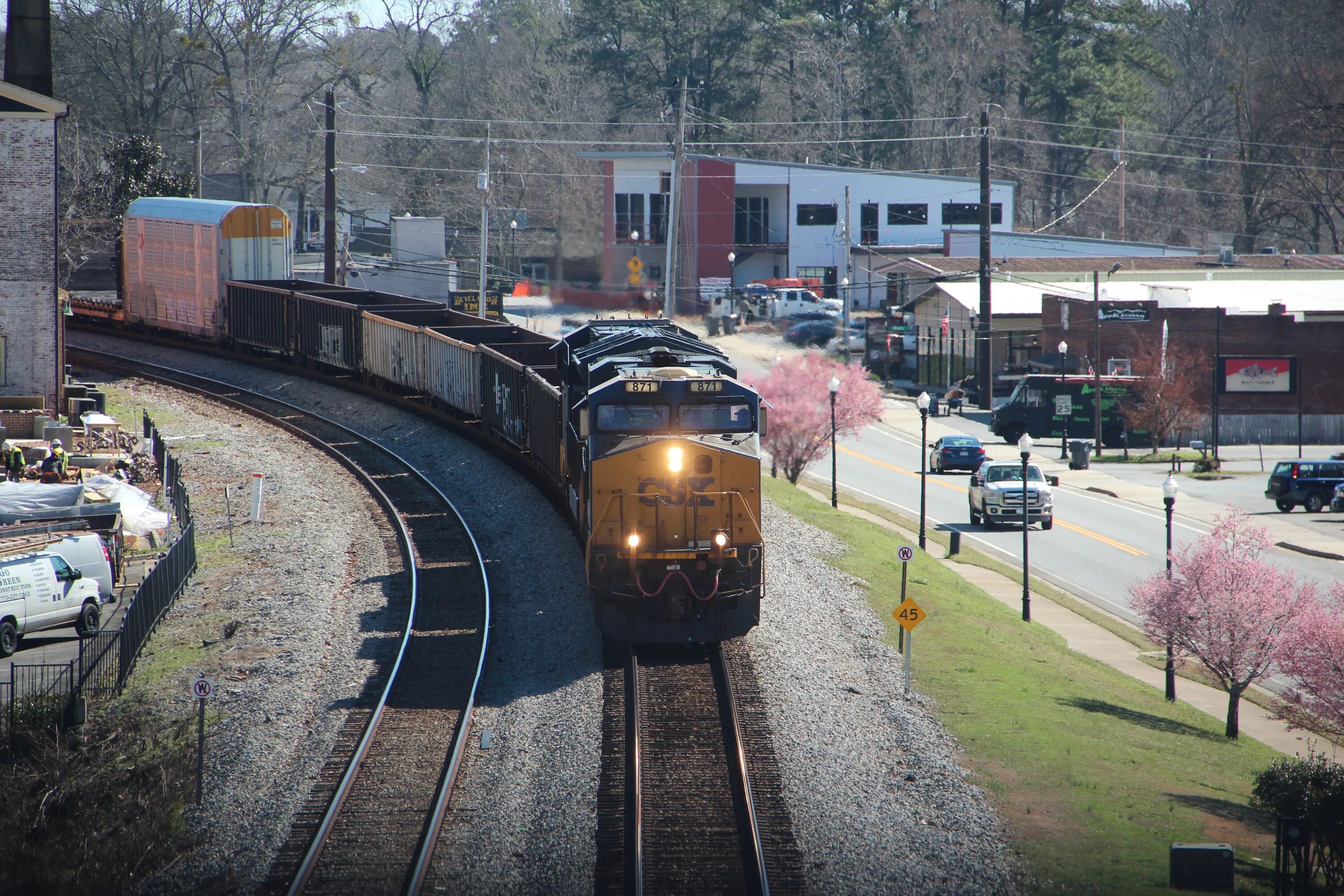 Акворт Джорджия. Train in Georgia. Acworth, ga.. Georgia Transportation. Trains passing