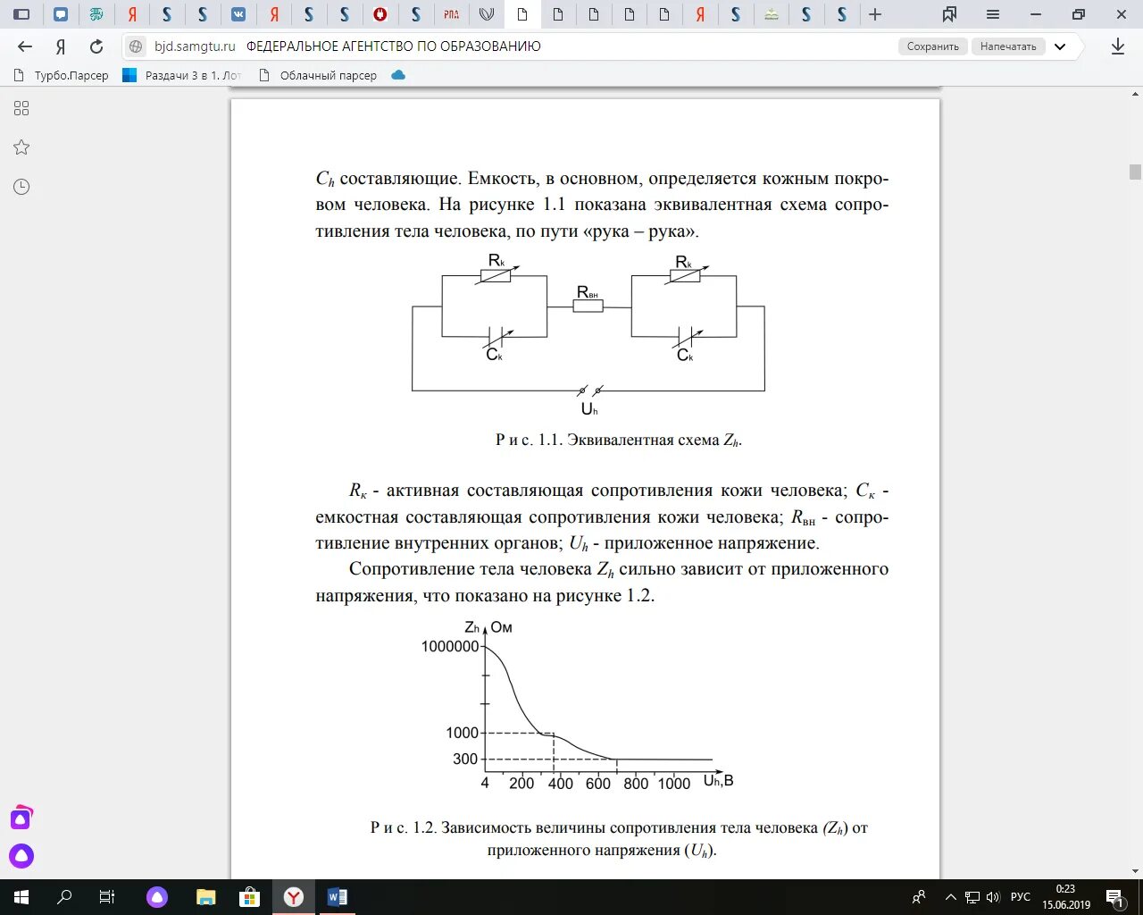 Эквивалентная схема сопротивления тела человека. Сопротивление человека от частоты. Сопротивление тела человека от частоты тока. Зависимость сопротивления тела человека от частоты.