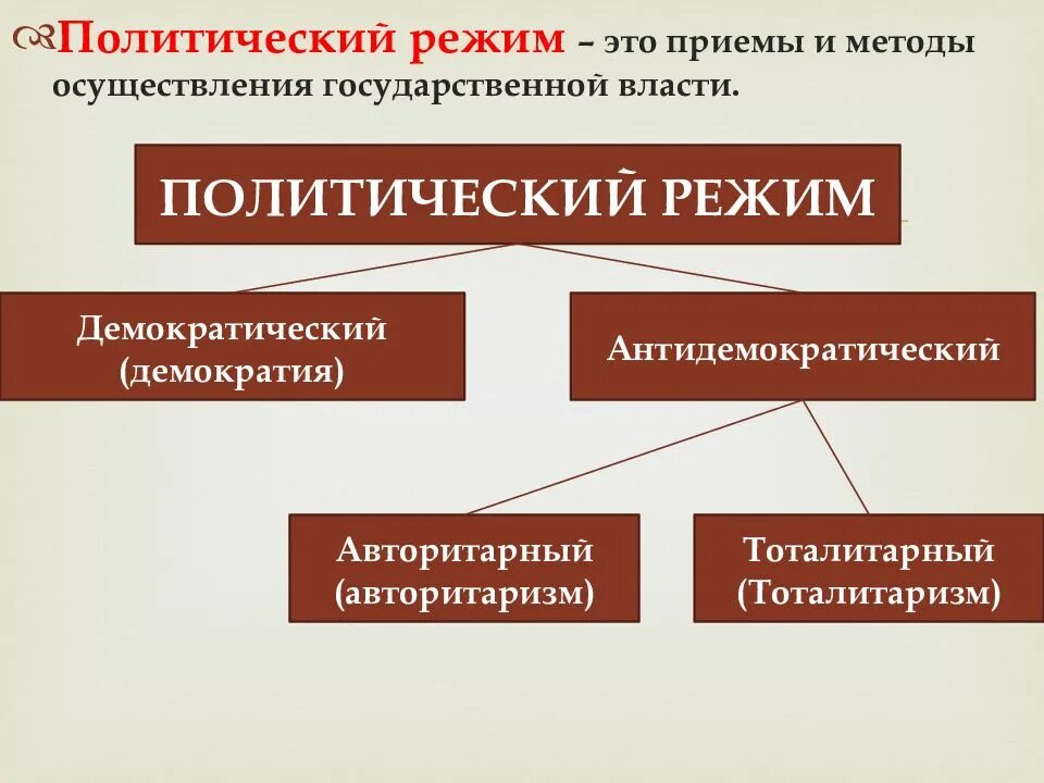 Каковы основные виды политических