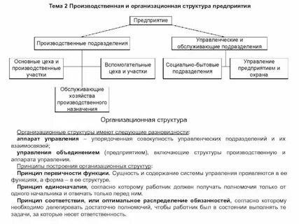 Управление хозяйственными подразделениями организации