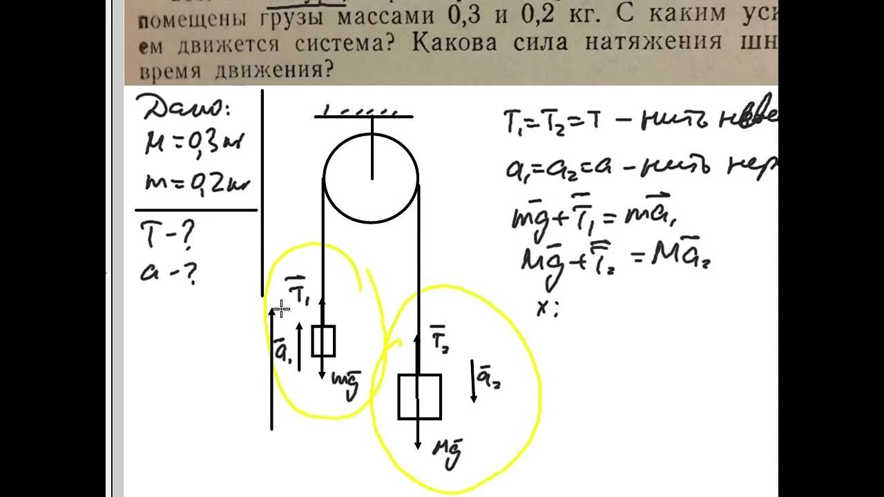 Блоки движение связанных тел. Движение связанных тел. система связанных тел. движение связанных тел через блок. динамика связанных тел.