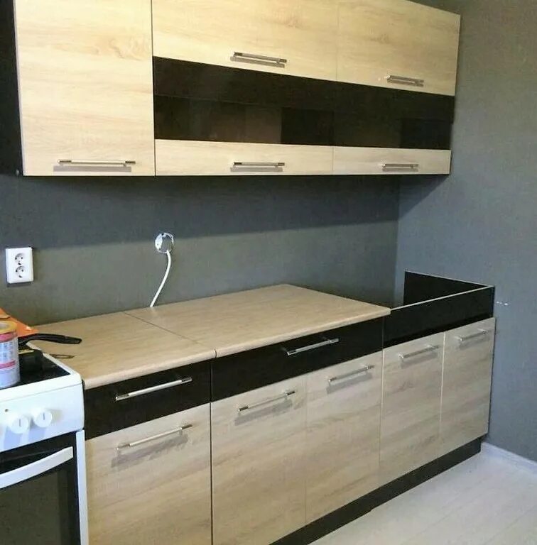 0 м венге дуб сонома. кухня маша. кухня маша 2м венге дуб. кухонный гарнитур маша 2. кухня маша лдсп 2.