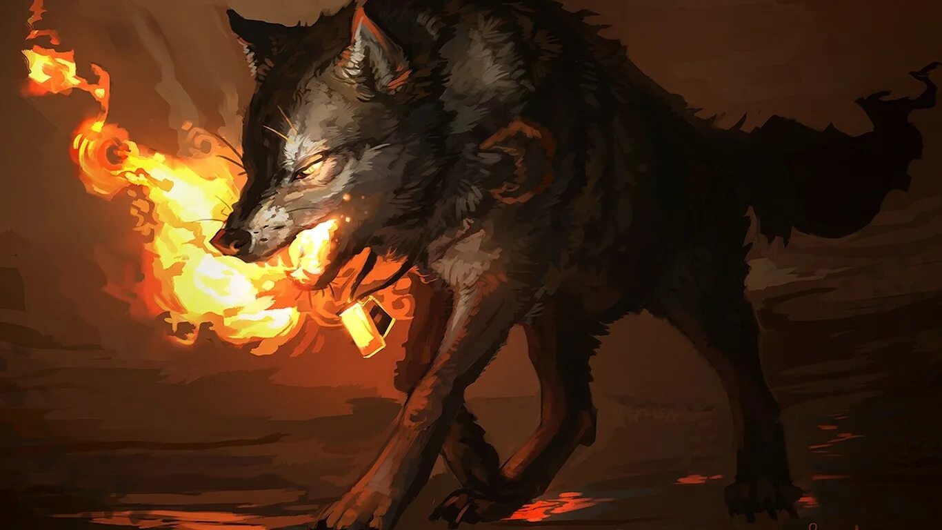 Wolf gaming wallpapers. Wolf Fire Wallpaper.