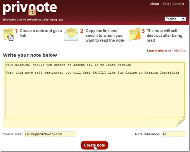 Notes telegram