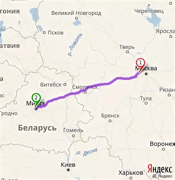 Сколько от брянска до гомеля