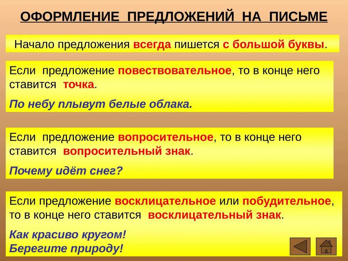Найди правильно написанные предложения. Оформление предложения. правила оформления предложений. оформление предложений на письме. как оформляется предложение на письме.