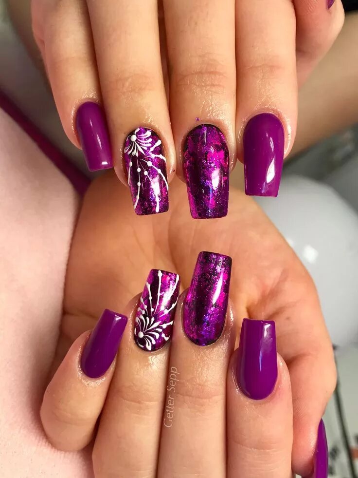 Pin by Weightloss Before and After on Nail art Mauve nails, Purple nail designs,