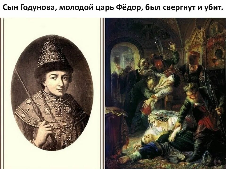 После сына федора. Фёдор ii борисович годунов. сын бориса годунова. убиение царя федора годунова.