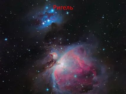 Ригель звезда орион