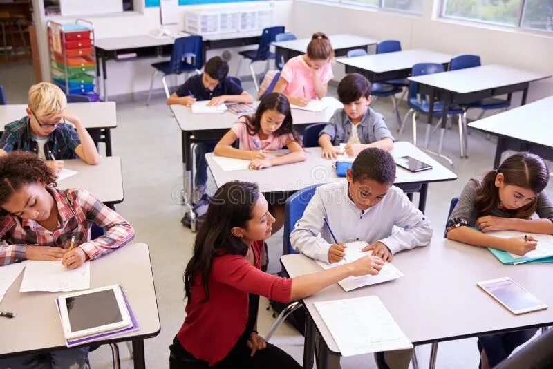 I am in class
