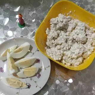 Творог банан яйцо