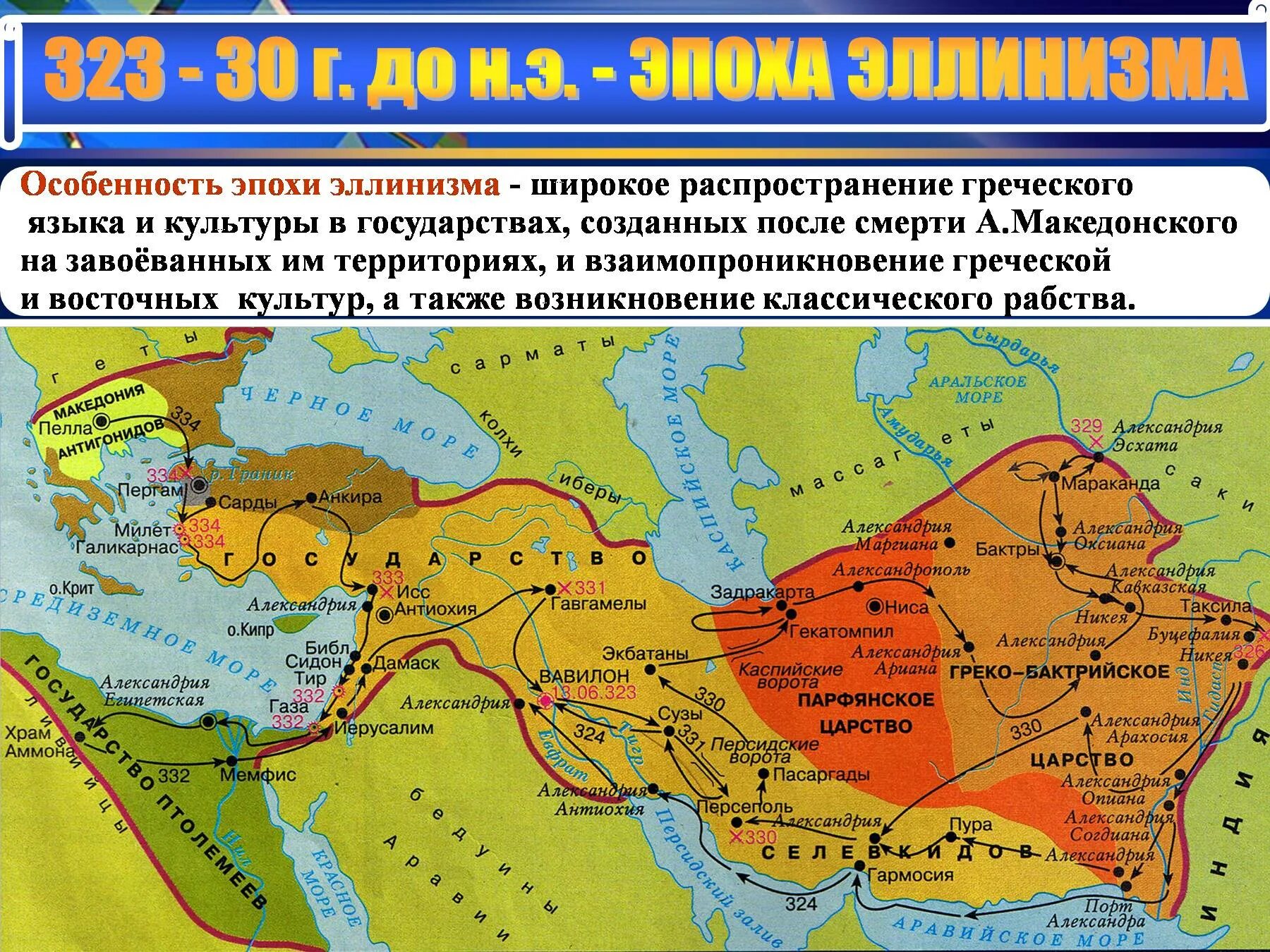 Государства после македонского. Эллинистический мир карта. Парфия государство на карте.