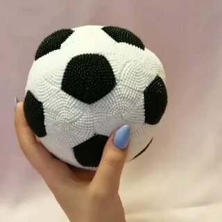 Мяч футбольный игрушка на елку своими руками