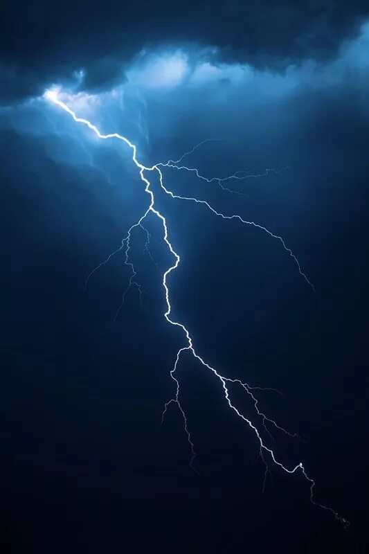 Which is true about lightning storms