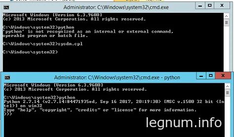 Не установился python