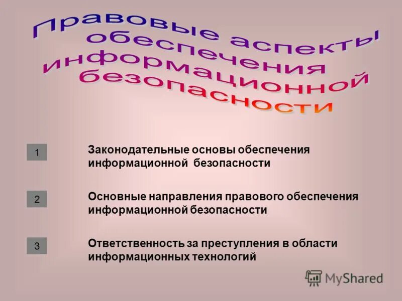 Правовые основы международной безопасности. Законодательные основы обеспечения безопасности. 2. Законодательные основы. Законодательная основа.