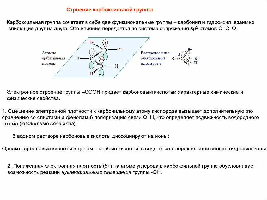 Электронное строение со. Электронное строение карбоксильной группы и карбоксилат-иона. строение карбоксильной группы. распределение электронной плотности в карбоксильной группе. электронное строение строение карбоксильной группы.