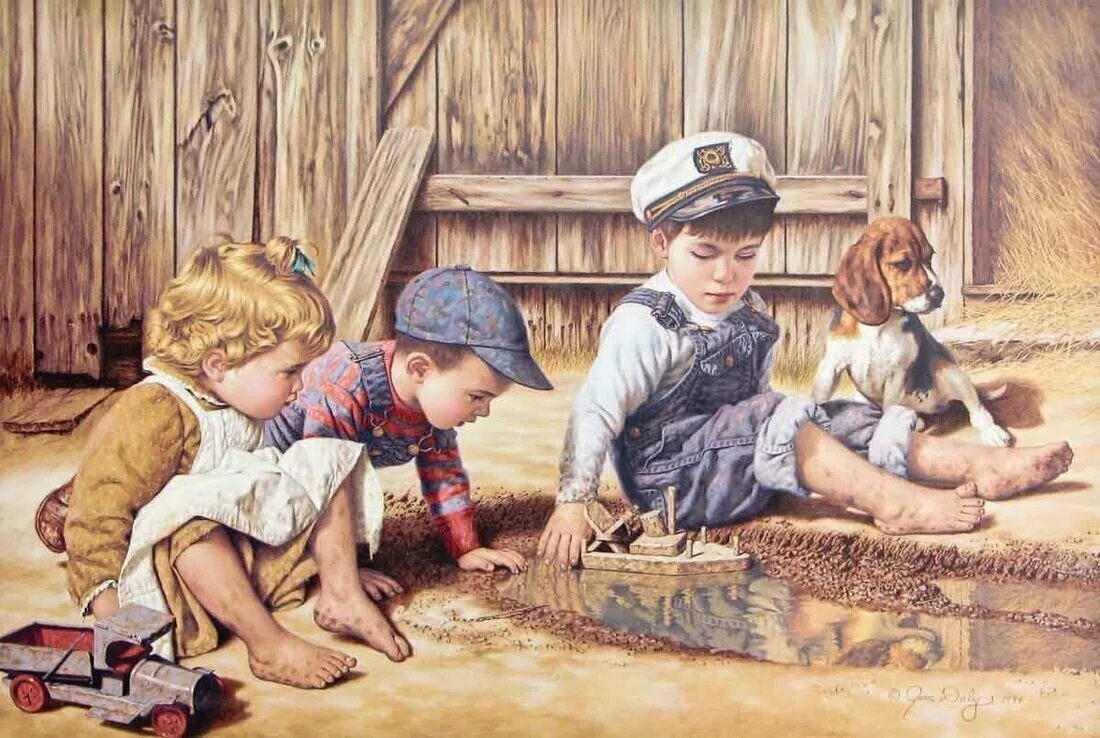 Иллюстрации к рассказу осеевой сторож. Рассказы про играющих детей. Картина гофман дочки-матери. Сюжетные игрушки в детском саду. Профессии вдетским саду.